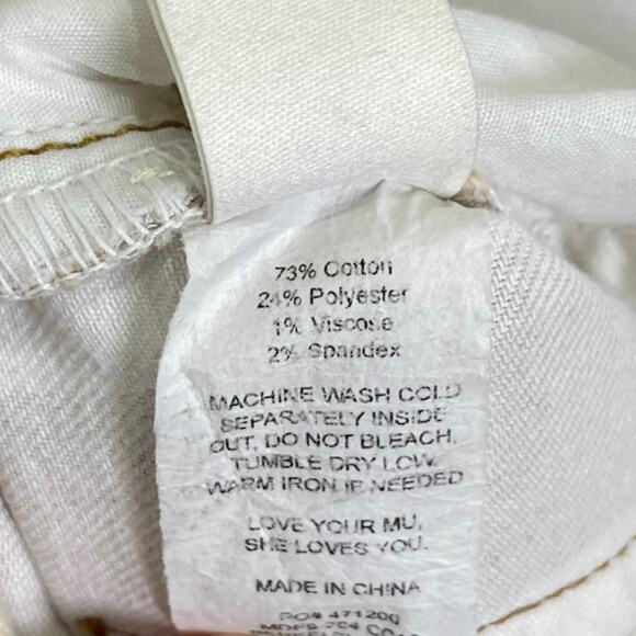 Show Me Your Mumu Berkeley Zip Up Bells Jeans 26 Cognac Cream Stripe Boho - Picture 7 of 9